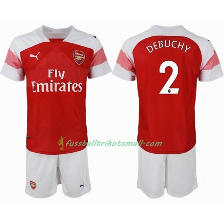 Fußballtrikots Arsenal DEBUCHY 2 Kinder 2018-2019 Kurzarm Heimtrikotsatz kaufen